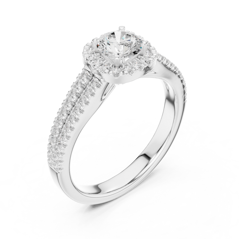 Ladies Ring LR-0266@7 - White Gold - Image