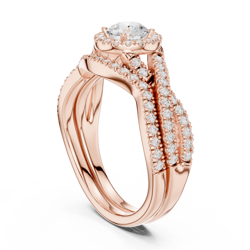 Ladies Ring LR-0268@7 - Rose Gold - Image