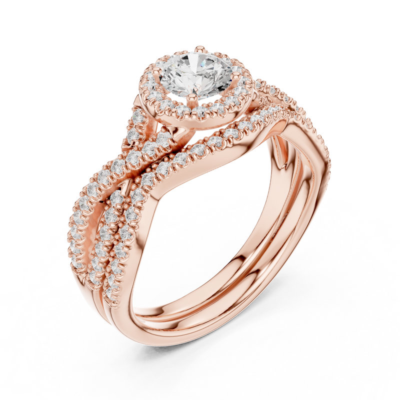 Ladies Ring LR-0268@7 - Rose Gold - Image