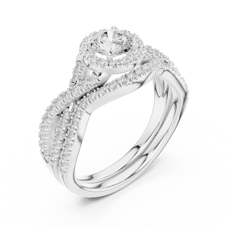 Ladies Ring LR-0268@7 - White Gold - Image
