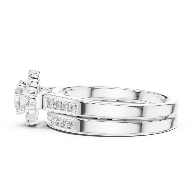 Ladies Ring LR-0269@7 - White Gold - Image