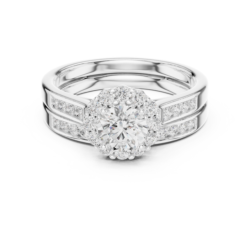 Ladies Ring LR-0269@7 - White Gold - Image