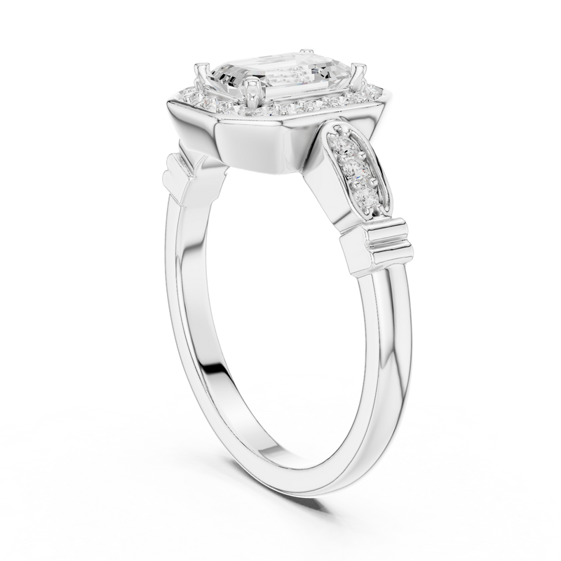 Ladies Ring LR-0270@7 - White Gold - Image