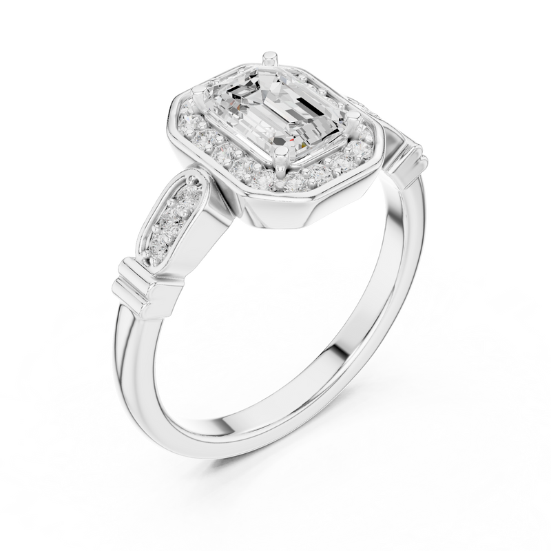 Ladies Ring LR-0270@7 - White Gold - Image
