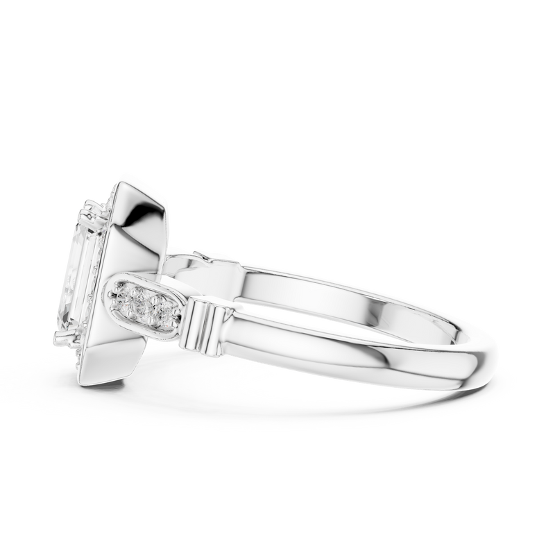 Ladies Ring LR-0270@7 - White Gold - Image