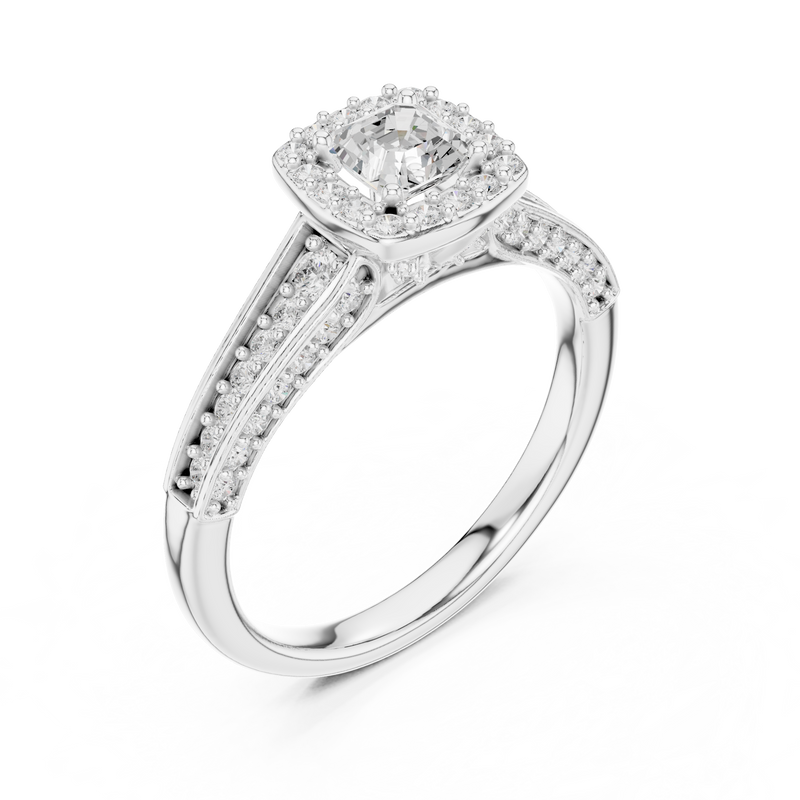 Ladies Ring LR-0272@7 - White Gold - Image