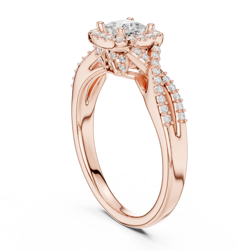 Ladies Ring LR-0273@7 - Rose Gold - Image