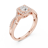 Ladies Ring LR-0273@7 - Rose Gold - Image