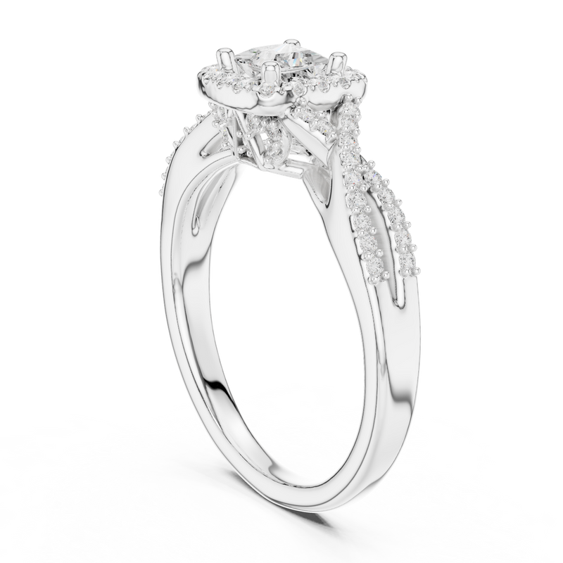 Ladies Ring LR-0273@7 - White Gold - Image