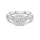 Ladies Ring LR-0273@7 - White Gold - Image