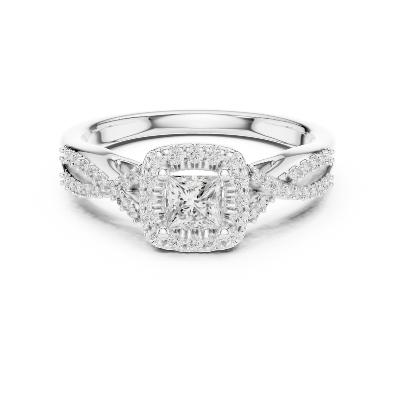 Ladies Ring LR-0273@7 - White Gold - Image