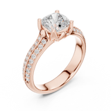 Ladies Ring LR-0274@7 - Rose Gold - Image