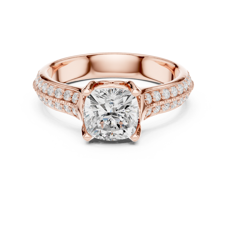 Ladies Ring LR-0274@7 - Rose Gold - Image