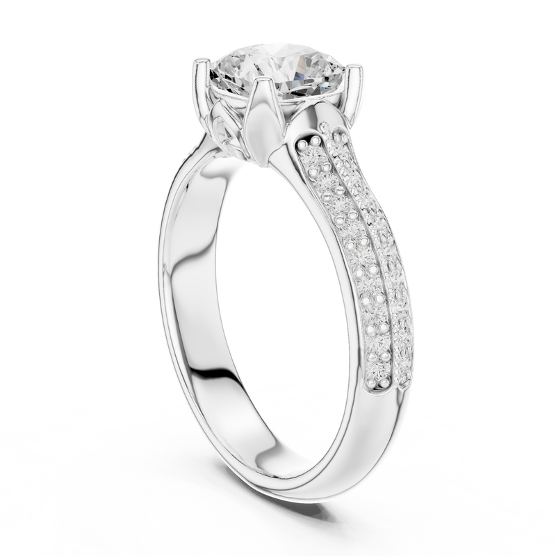 Ladies Ring LR-0274@7 - White Gold - Image