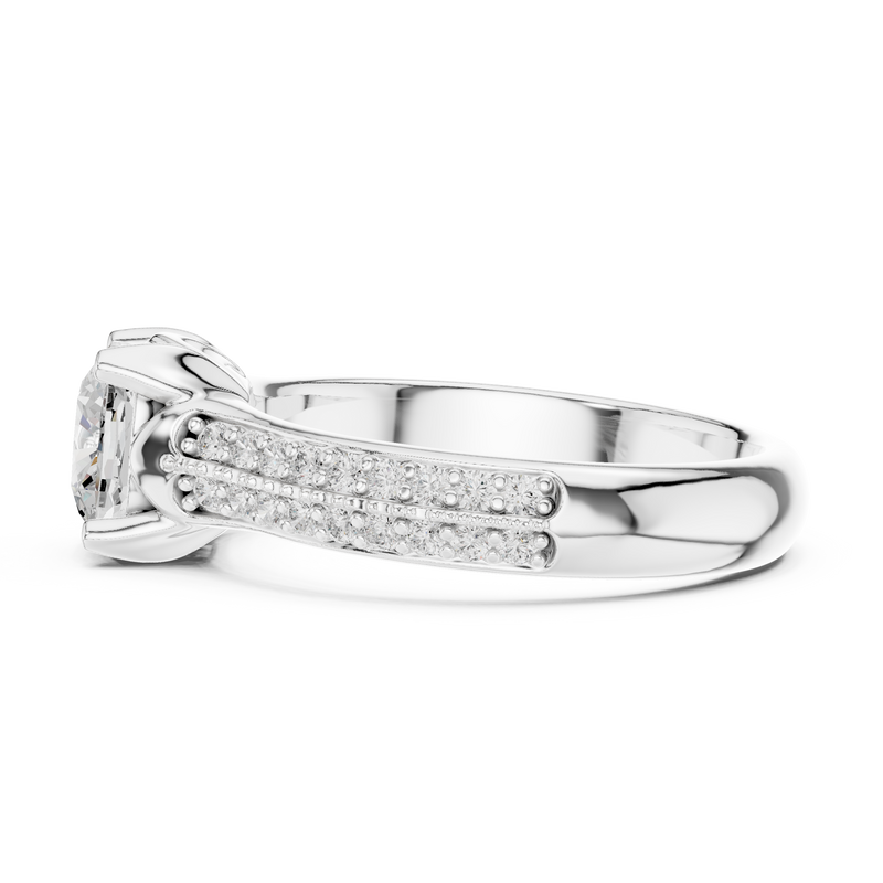 Ladies Ring LR-0274@7 - White Gold - Image