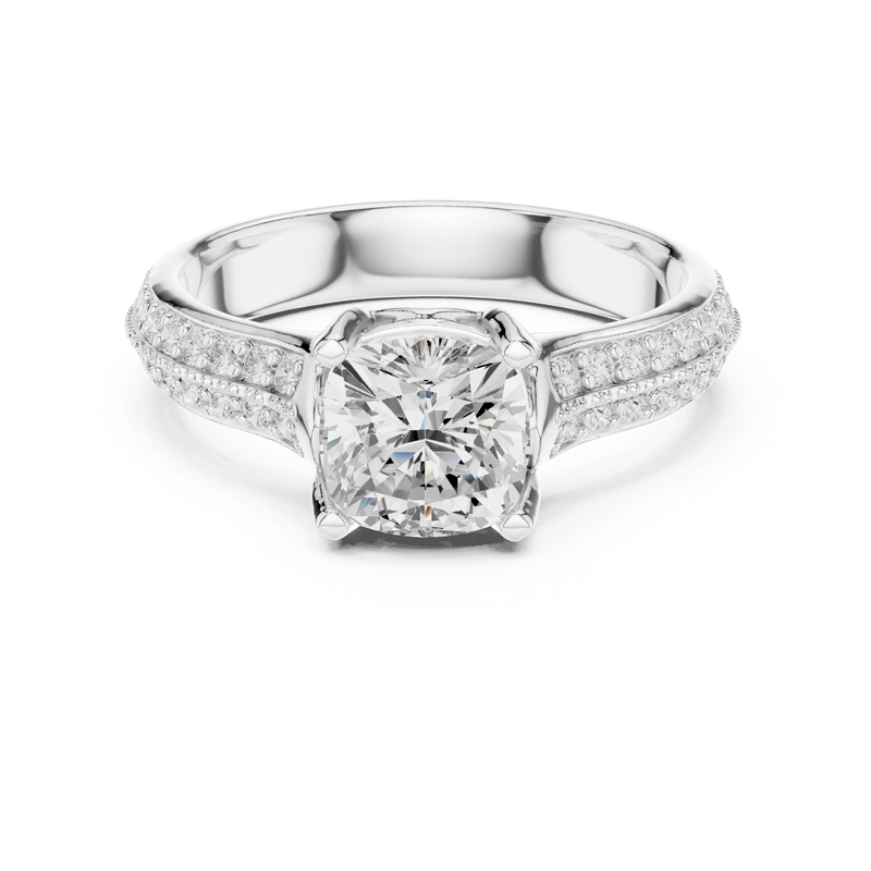Ladies Ring LR-0274@7 - White Gold - Image