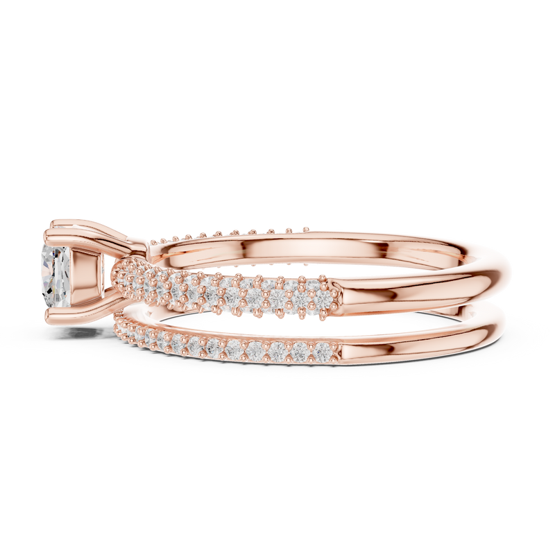 Ladies Ring LR-0276@7 - Rose Gold - Image