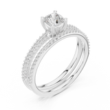 Ladies Ring LR-0276@7 - White Gold - Image