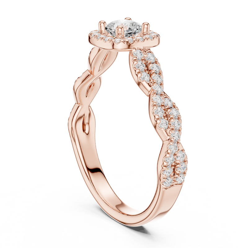 Ladies Ring LR-0277@7 - Rose Gold - Image