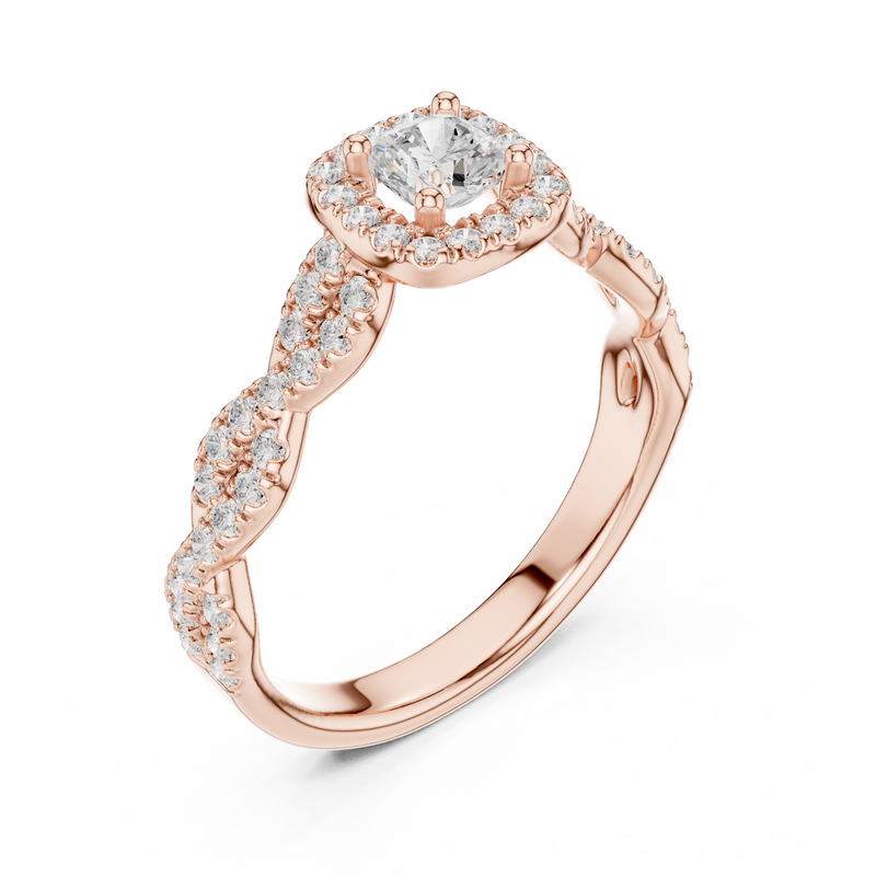 Ladies Ring LR-0277@7 - Rose Gold - Image