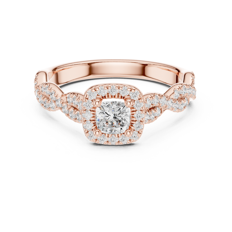 Ladies Ring LR-0277@7 - Rose Gold - Image