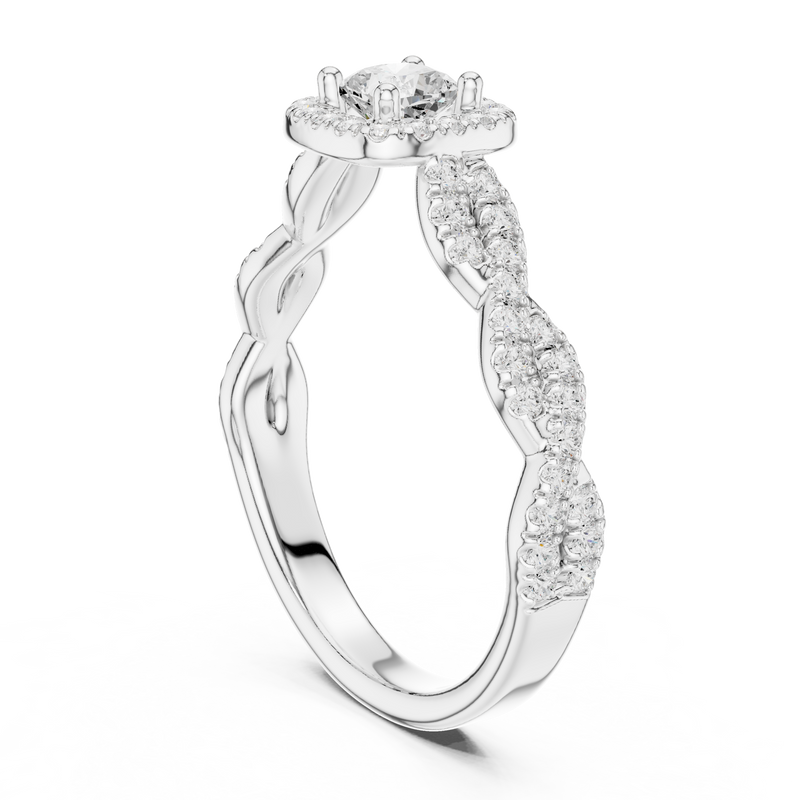 Ladies Ring LR-0277@7 - White Gold - Image