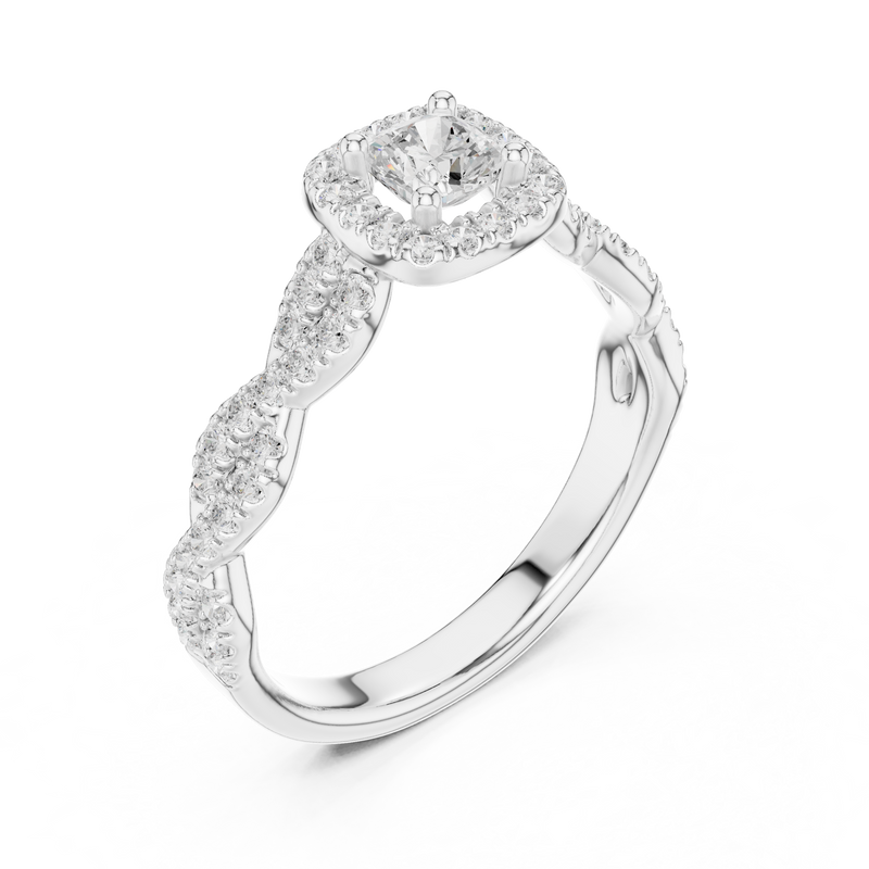 Ladies Ring LR-0277@7 - White Gold - Image