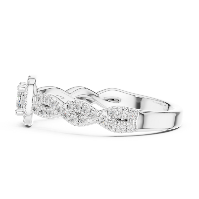 Ladies Ring LR-0277@7 - White Gold - Image