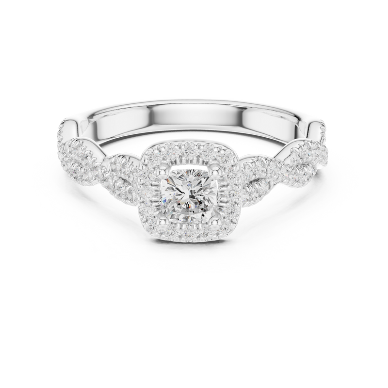 Ladies Ring LR-0277@7 - White Gold - Image