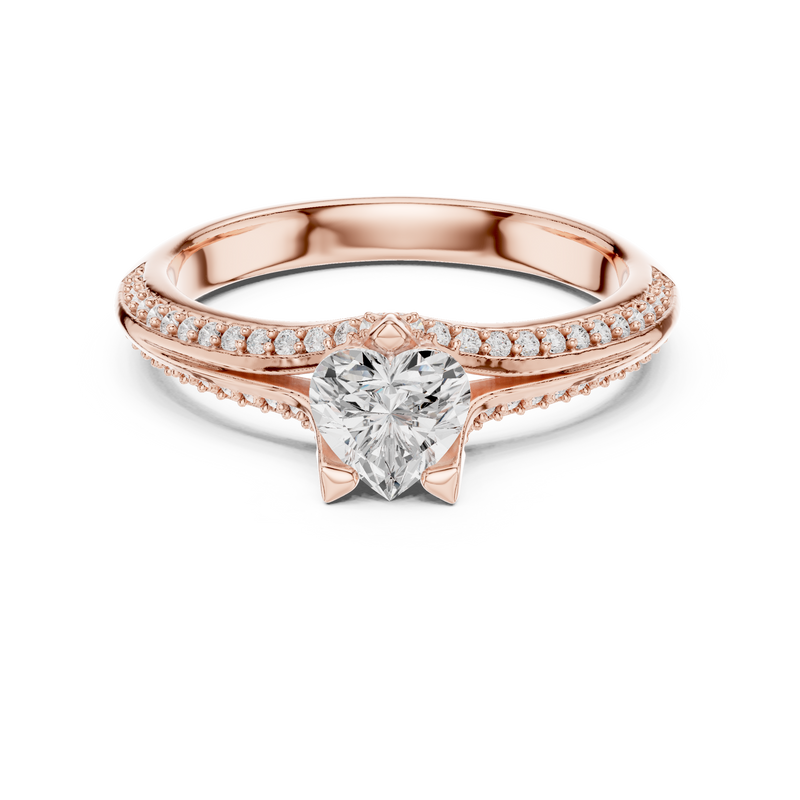 Ladies Ring LR-0278@7 - Rose Gold - Image