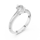 Ladies Ring LR-0278@7 - White Gold - Image