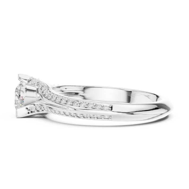Ladies Ring LR-0278@7 - White Gold - Image