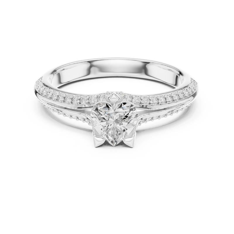 Ladies Ring LR-0278@7 - White Gold - Image