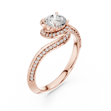 Ladies Ring LR-0279@7 - Rose Gold - Image