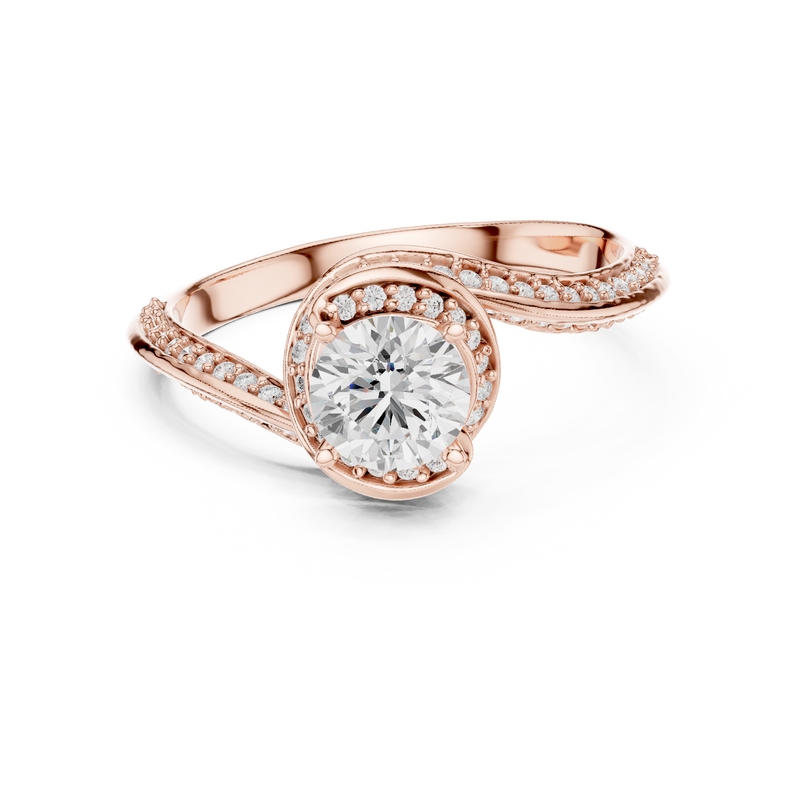 Ladies Ring LR-0279@7 - Rose Gold - Image