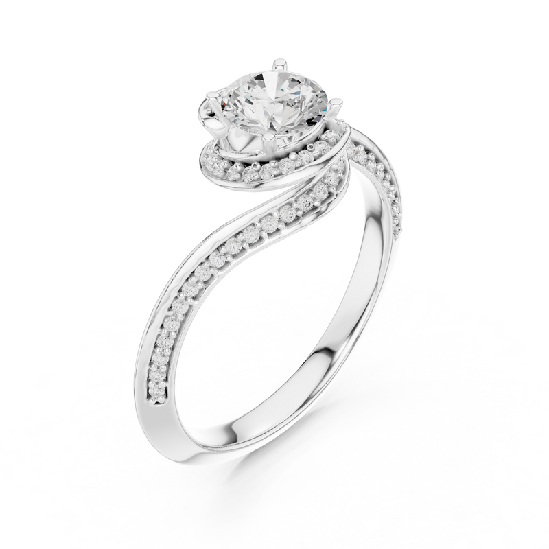 Ladies Ring LR-0279@7 - White Gold - Image