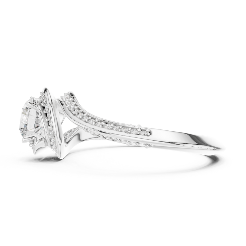 Ladies Ring LR-0279@7 - White Gold - Image