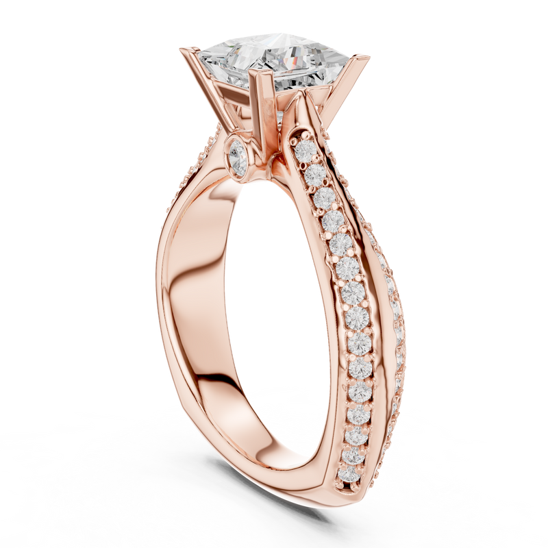 Ladies Ring LR-0280@7 - Rose Gold - Image