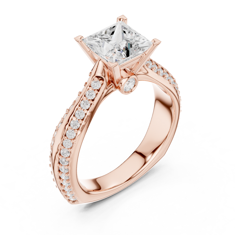 Ladies Ring LR-0280@7 - Rose Gold - Image