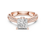 Ladies Ring LR-0280@7 - Rose Gold - Image