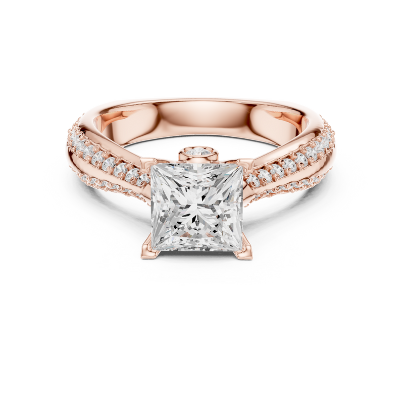 Ladies Ring LR-0280@7 - Rose Gold - Image