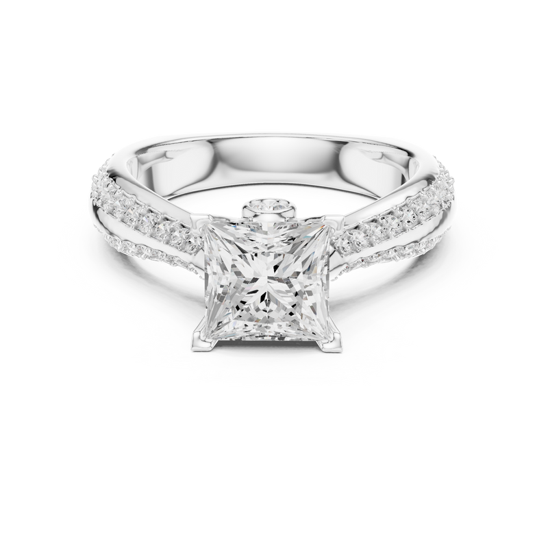Ladies Ring LR-0280@7 - White Gold - Image