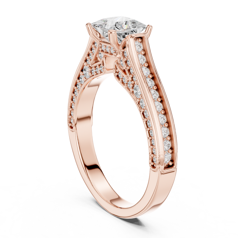 Ladies Ring LR-0281@7 - Rose Gold - Image