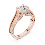 Ladies Ring LR-0281@7 - Rose Gold - Image