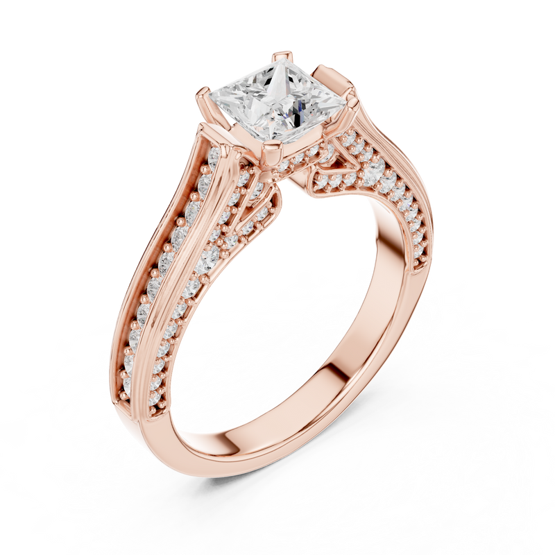 Ladies Ring LR-0281@7 - Rose Gold - Image