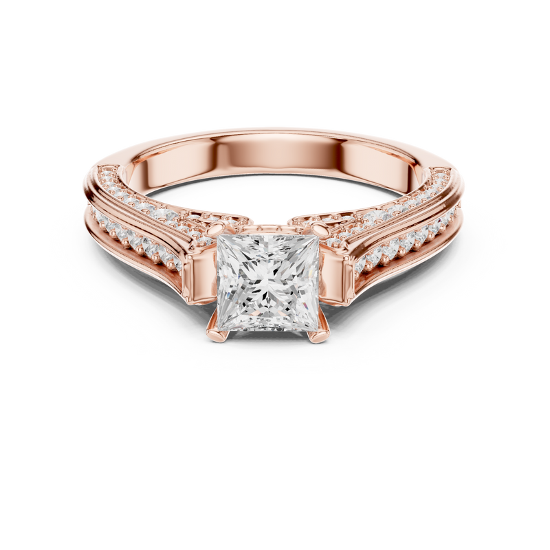 Ladies Ring LR-0281@7 - Rose Gold - Image
