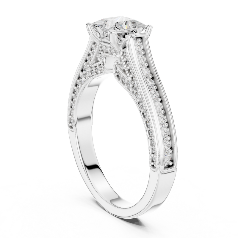 Ladies Ring LR-0281@7 - White Gold - Image