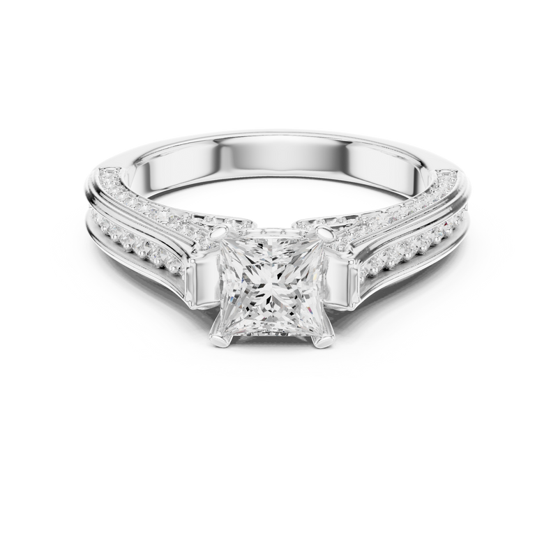 Ladies Ring LR-0281@7 - White Gold - Image
