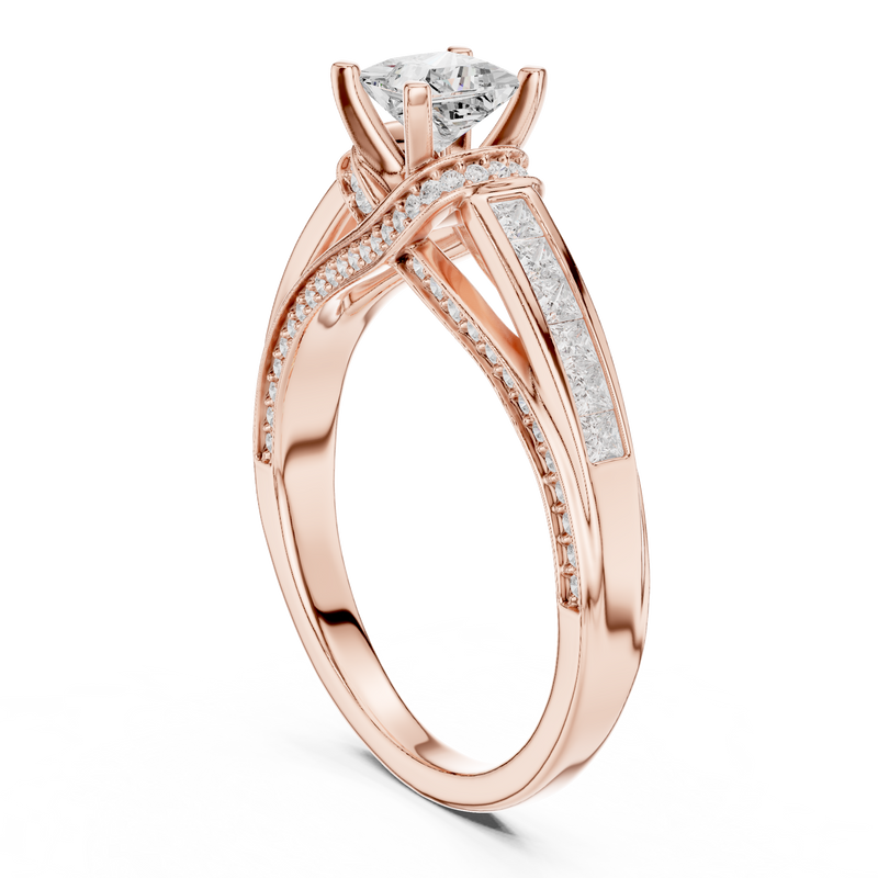Ladies Ring LR-0282@7 - Rose Gold - Image