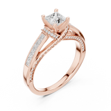 Ladies Ring LR-0282@7 - Rose Gold - Image